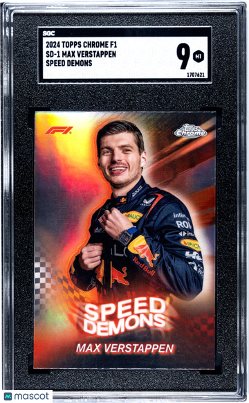 2024 Topps Chrome F1 Max Verstappen #SD-1 Speed Demons SGC 9
