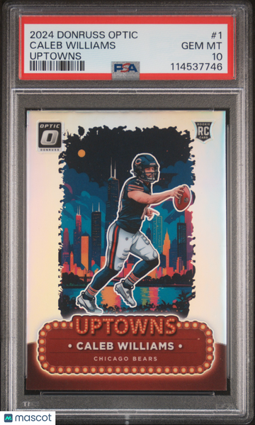 2024 Panini Donruss Optic Uptowns Caleb Williams #1 Uptown Rookie PSA 10