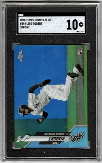 2020 Topps Complete Set 392 Luis Robert Chrome Variation SGC 10 Gem Mint