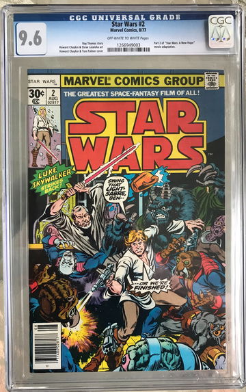 Star Wars #2 (1977) CGC 9.6 -- O/w-White pages; 1st Obi-Wan, Han Solo, Chewbacca
