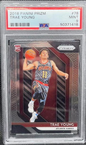 Trae Young Rookie Prizm base Graded PSA 9