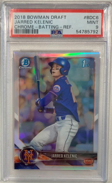 2018 Bowman Draft Chrome Jarred Kelenic Refractor #6 PSA 9 Mint