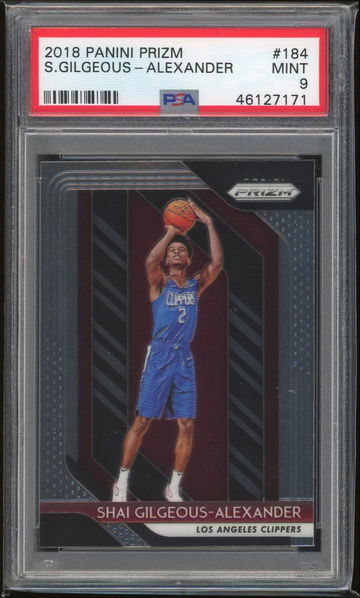 2018 Panini Prizm Shai Gilgeous Alexander Prizm PSA 9