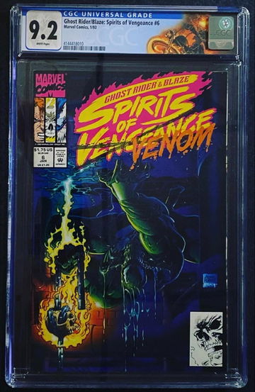 Ghost Rider/ Blaze: Spirits of Vengeance #6 Beautiful Venom cover CGC 9.2