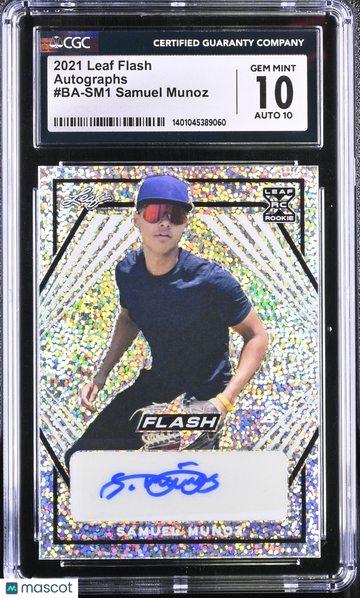 2021 Leaf Flash Samuel Munoz #BA-SM1 Autographs CGC 10 Auto 10