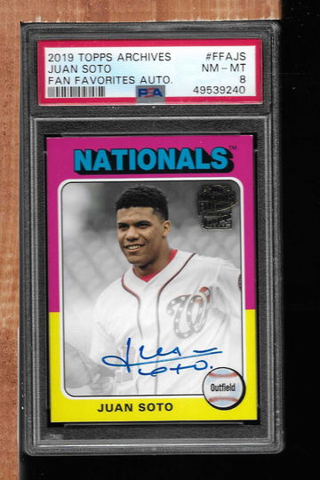2019 TOPPS ARCHIVES FAN FAV JUAN SOTO