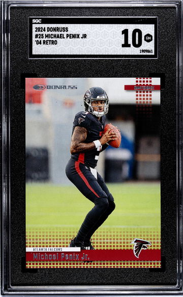 2024 Donruss #25 Michael Penix Jr. '04 Retro SGC 10