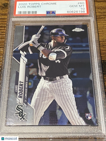 2020 Topps Chrome Luis Robert #60 Chrome PSA 10