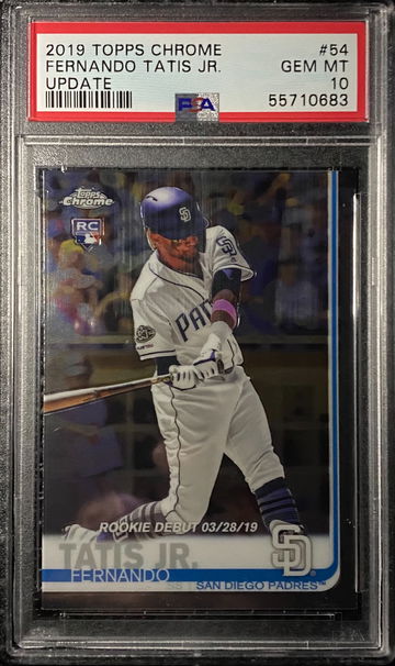 Fernando Tatis Jr 2019 Topps Chrome Update 54 PSA 10 
