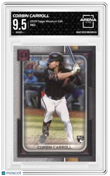 2023 Topps Museum Collection Corbin Carroll #63 RC Arena Club 9.5