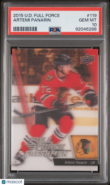 2015 Upper Deck Full Force Artemi Panarin #119 PSA 10