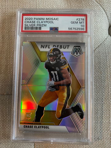 2020 Chase Claypool Silver RC NFL Debut PSA 10