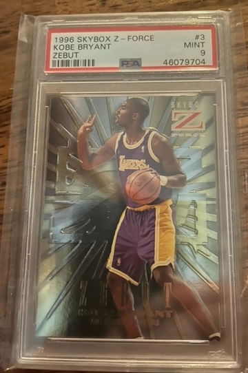 Kobe Bryant 1996 Skybox zforce Zebut PSA 9