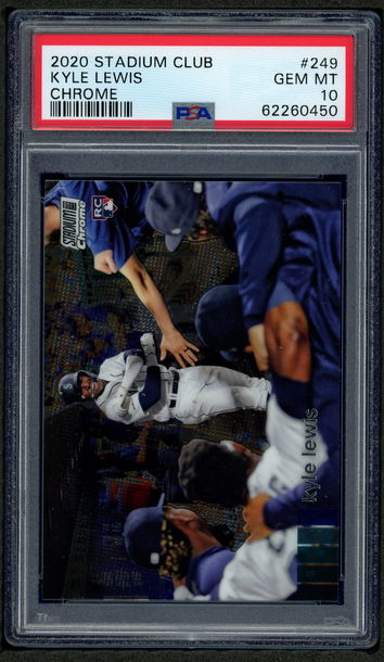 2020 Stadium Club Chrome Kyle Lewis PSA 10