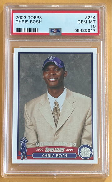 2003-04 Topps Chris Bosh PSA 10 Gem Mint #224