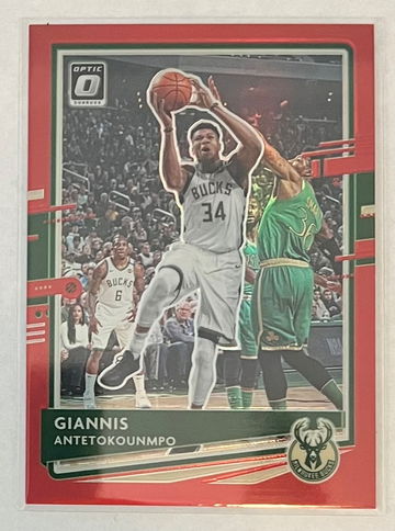 2020 Donruss Optic Giannis Antetokounmpo Red