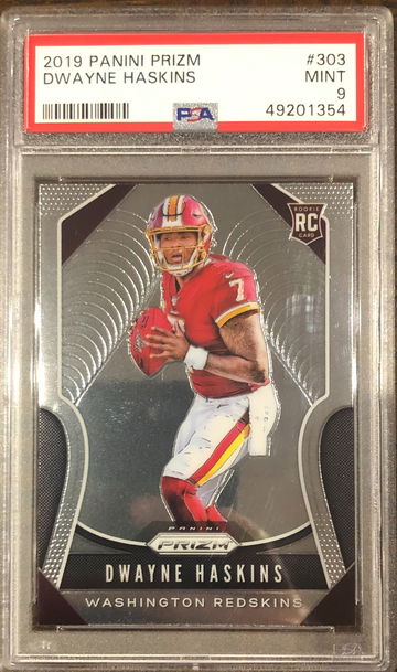 2019 Panini Prizm #303 Dwayne Haskins Rookie RC PSA 9 Mint Steelers