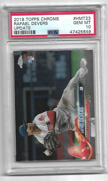 2018 Topps Chrome Update Rafael Devers PSA 10