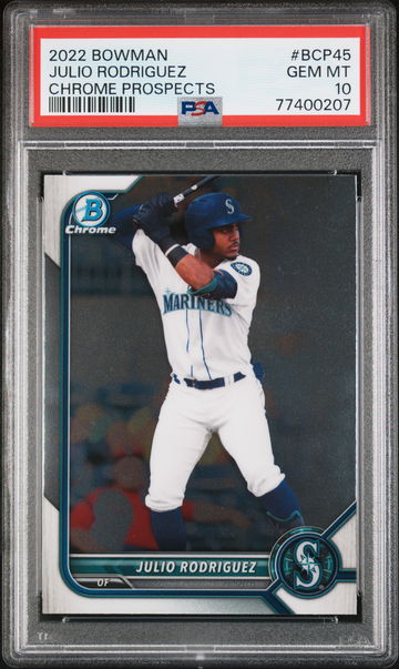 2022 Bowman Chrome Prospect Julio Rodriguez #BCP45 PSA 10
