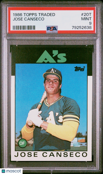 1986 Topps Traded Jose Canseco #20T PSA 9