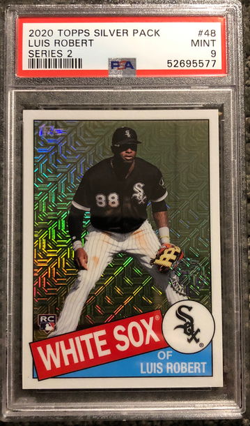 2020 Topps Series 2 Luis Robert Silver Pack PSA 9