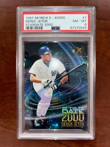 1997 Skybox E-X2000 Derek Jeter Stardate PSA 8