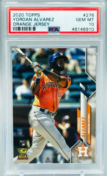 Yordan Alvarez 2020 Topps #276 Base Rookie PSA 10
