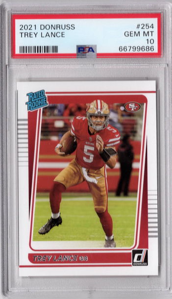 2021 Donruss Trey Lance #254 GEM MT PSA10