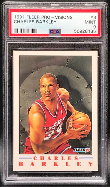 1991-92 Fleer Pro-Visions #3 Charles Barkley PSA 9 MINT