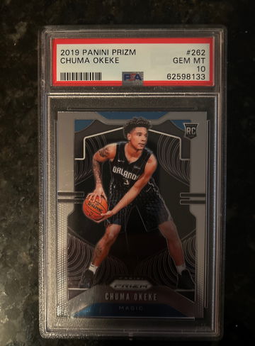 2019 Panini Prizm #262 Chuma Okeke RC PSA 10