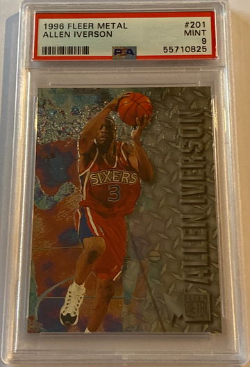 1996 Fleer Metal Universe Allen Iverson PSA 9