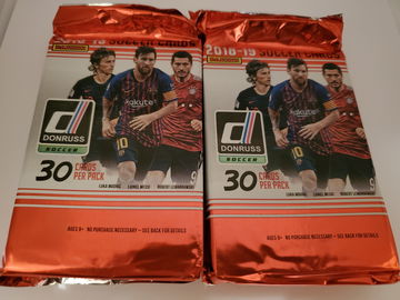 2018-19 Donruss Soccer Hobby Pack Lot (2)