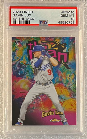2020 Finest Gavin Lux RC #FTM-10 ‘98 The Man SP PSA 10 Gem Mint 
