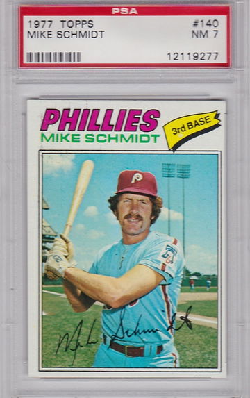 1977 Topps Mike Schmidt #140 PSA NM 7