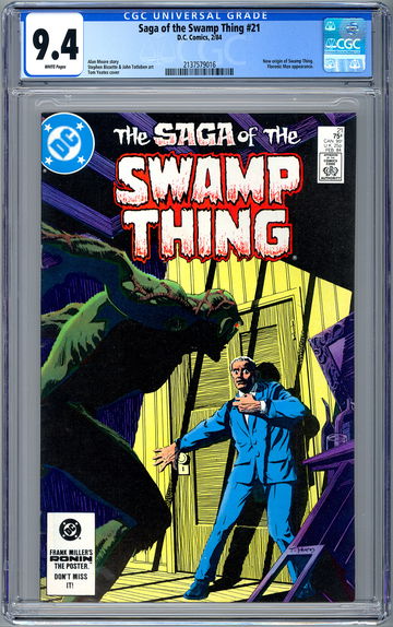 SAGA OF THE SWAMP THING #21 CGC 9.4 *NEW SWAMP THING ORIGIN* BY ALAN MOORE 1984