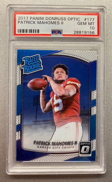 PATRICK MAHOMES 2017 OPTIC ROOKIE CARD PSA 10 GEM MINT 
