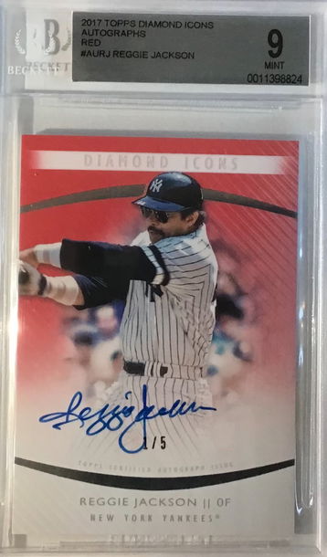 2017 Topps Diamond Icons Autographs Red Reggie Jackson