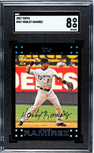 2007 Topps #467 Hanley Ramirez SGC 8