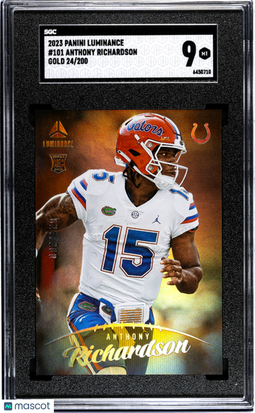 2023 Panini Luminance Anthony Richardson #101 Gold SGC 9