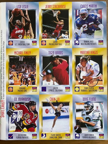 Tiger Woods (true rookie) 1996 SI For Kids 