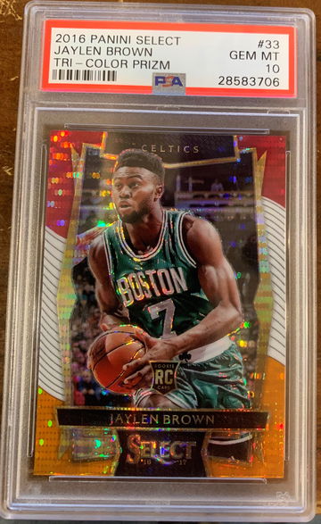 Jaylen Brown Select Tri-Color PSA 10