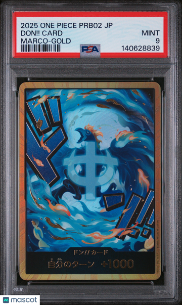 Premium Booster -The Best- Vol. 2 (PRB-02) DON!! Card (Marco) Holo DON!! Japanese (Gold) PSA 9 #N/A