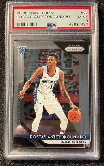2018 Panini Prizm Kostas Antetokounmpo ROOKIE #22 PSA 9 MINT
