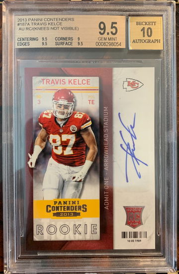 Travis Kelce 2013 Contenders Auto BGS 9.5 Pop 7