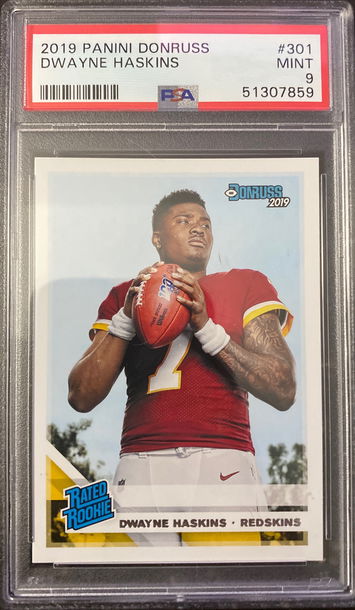 2019 donruss dwayne haskins psa 9