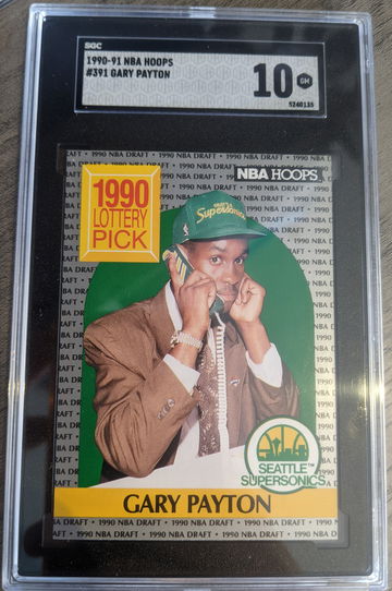 1990 NBA Hoops 391 Gary Payton SGC 10