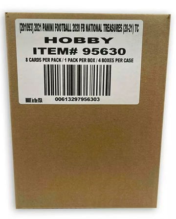 2020 Panini National Treasure Hobby Box Case 