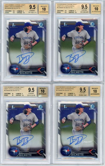 2016 Bo Bichette Auto x 4