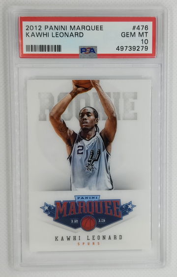KAWHI LEONARD 2012 Panini Marquee Acetate Rookie RC #476 Clippers - PSA 10 GEM MINT