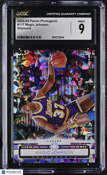 2023-24 Panini Photogenic Magic Johnson #117 Diamond /75 CGC 9